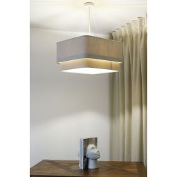 BPS Koncept Kwadro duo lampa wisząca 1x60 W kremowa-beżowa KWD-002