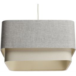 BPS Koncept Kwadro duo lampa wisząca 1x60 W szarobeżowa-kremowa KWD-004