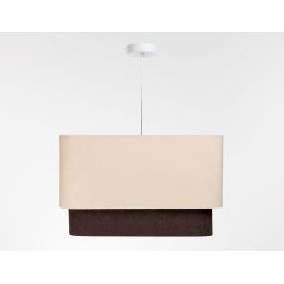 BPS Koncept Kwadro Duo Sue lampa wisząca 1x60 W złota-brązowa-beżowa KWD-016