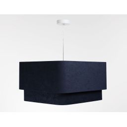 BPS Koncept Kwadro Duo Sue lampa wisząca 1x60 W złota-granatowa KWD-018