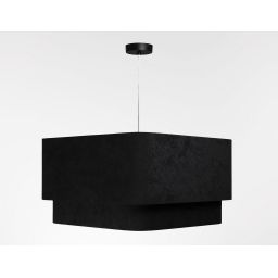 BPS Koncept Kwadro Duo Sue lampa wisząca 1x60 W czarna-złota KWD-019