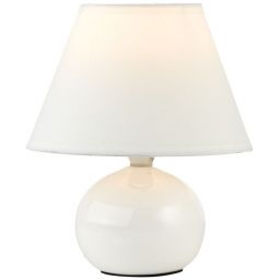 Brilliant Primo lampa stołowa 1x40W biała 61047/05