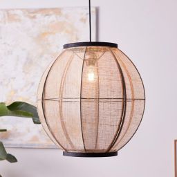 Brilliant Tanah lampa wisząca 1x40W beżowa/czarna 99484/76