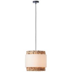 Brilliant Waterlilly lampa wisząca 1x60W biała/beżowa 99826/09