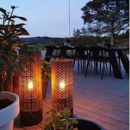 By Rydéns Maison lampa stojąca zewnętrzna 1x40W czarna 4100210-4007