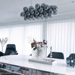 By Rydéns Gross lampa wisząca 8x40W szary przydymiony 4200880-4505