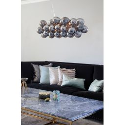 By Rydéns Gross lampa wisząca 8x40W szary przydymiony 4200880-4505