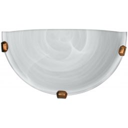 Candellux Duna plafon 1x60W biały/patyna 11-38688