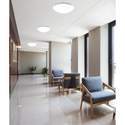 Candellux Nina plafon 1x60W biały 12-74150