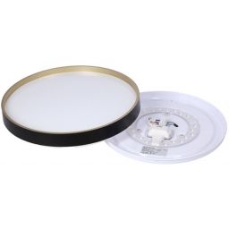 Candellux Florida plafon 1x18W LED biały/czarny/złoty 13-11299