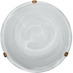 Candellux Duna plafon 1x60W biały/mosiądz 13-38718