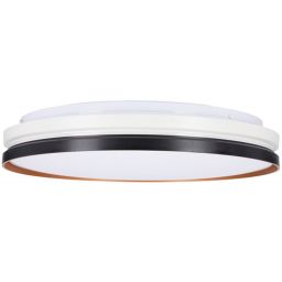 Candellux Montana plafon 1x24W LED czarny/biały/złoty 14-11329
