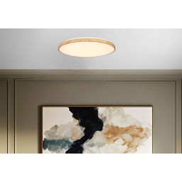 Candellux Tens plafon 1x48 W biały-drewno 16-33949