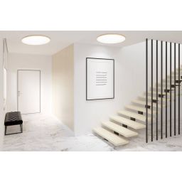 Candellux Tens plafon 1x48 W biały-drewno 16-33949