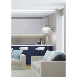 Candellux Elisa kinkiet 1x40W biały/satyna/nikiel 21-05857