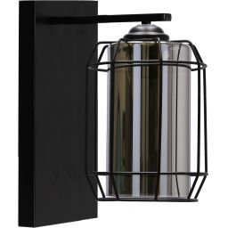 Candellux Jonera kinkiet 1x40W czarny/przydymiony 21-08411