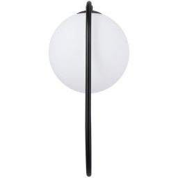 Candellux Cordel kinkiet 1x28W czarny/biały 21-10179