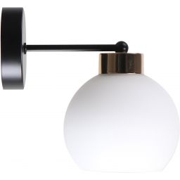 Candellux Amanda kinkiet 1x40 W biały-czarny-złoty 21-21052