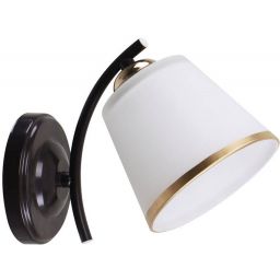 Candellux Greco kinkiet 1x40W czarny/biały/złoty 21-22615