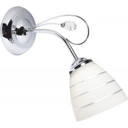 Candellux Simpli kinkiet 1x40W chrom/biały 21-64288