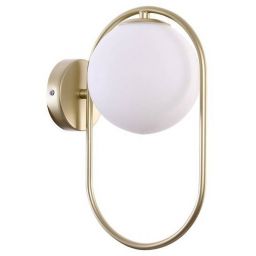 Candellux Cordel kinkiet 1x28W mosiądz/biały 21-73440