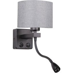 Candellux Polo kinkiet 1x40W szary/czarny 21-75499