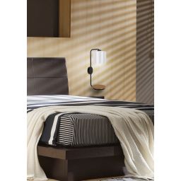 Candellux Alpine kinkiet 1x40W czarny/drewno 21-76694