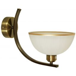 Candellux Mandarin kinkiet 1x60W biały/mosiądz 21-47557