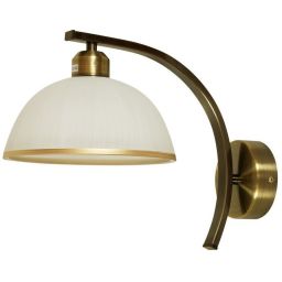 Candellux Mandarin kinkiet 1x60W biały/mosiądz 21-47557