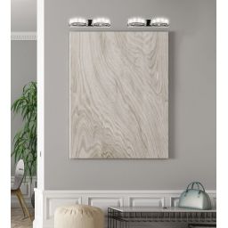 Candellux Shipi kinkiet 2x3W LED stal nierdzewna/kryształ 22-45300