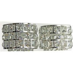 Candellux Saturn kinkiet 2x40W LED chrom/kryształ 22-87235