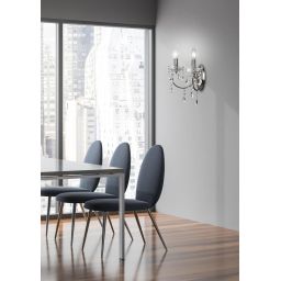 Candellux Aurora kinkiet 2x40W chrom 22-96138