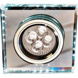 Candellux lampa do zabudowy 1x50W + 1x2,1W LED przezroczysty/chrom 2226927