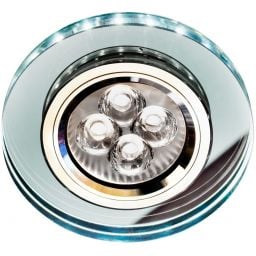 Candellux lampa do zabudowy 1x50W + 1x2,1W LED przezroczysty/chrom 2226941