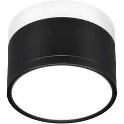 Candellux Tuba lampa podsufitowa 1x9W LED czarna/biała 2273716