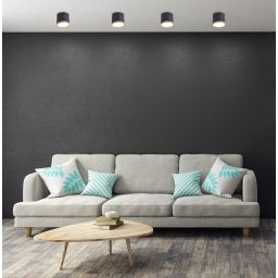 Candellux Tuba lampa podsufitowa 1x9W czarny/drewno 2275949