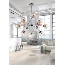 Candellux Best lampa podsufitowa 12x40W chrom 30-64806