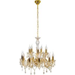 Candellux Maria Teresa lampa wisząca 12x40W złoty 30-94608