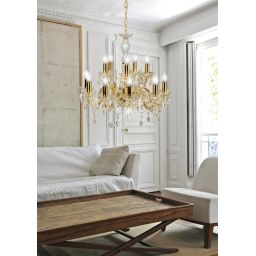 Candellux Maria Teresa lampa wisząca 12x40W złoty 30-94608