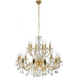 Candellux Maria Teresa lampa wisząca 18x40W złoty 30-94615