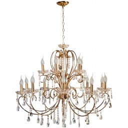 Candellux Aurora lampa wisząca 15x40W złoty 30-99801