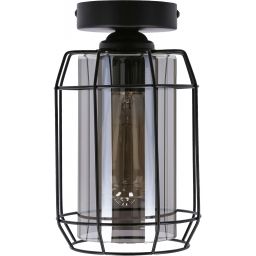 Candellux Jonera lampa podsufitowa 1x40W czarny/przydymiony 31-08404