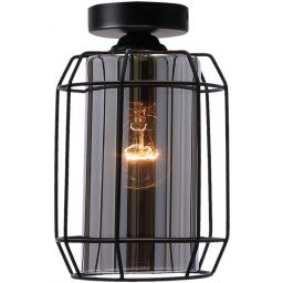Candellux Jonera lampa podsufitowa 1x40W czarny/przydymiony 31-08404