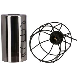 Candellux Jonera lampa wisząca 1x40W czarny/przydymiony 31-08428