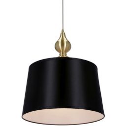 Candellux Prima Gold lampa wisząca 1x60W czarna/złota 31-09241