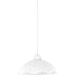 Candellux Bilbao lampa wisząca 1x60W biała 31-09302