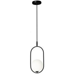 Candellux Cordel lampa wisząca 1x28W czarna/biała 31-10148
