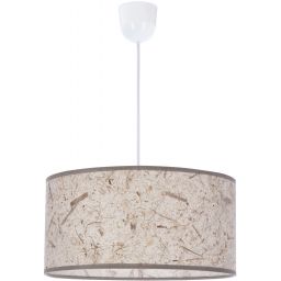 Candellux Papirus lampa wisząca 1x60W biały/beżowy 31-17956