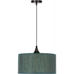 Candellux Patti lampa wisząca 1x60W czarny/zielona plecionka 31-19653