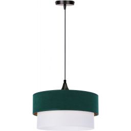 Candellux Sinagra lampa wisząca 1x60W zielony/złoty/biały 31-19691